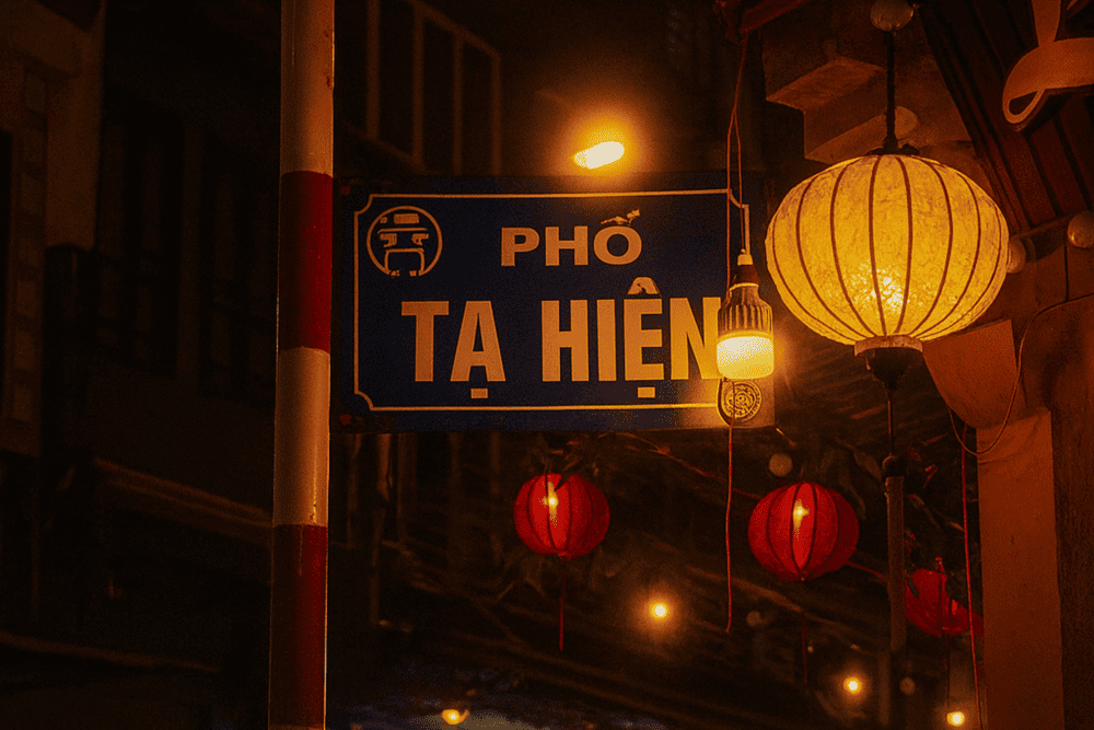 The mix of Vietnamese youth, expats, and travelers creates a dynamic and friendly crowd